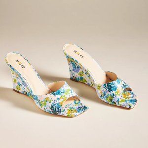 HTF Anthropologie Maeve Square-Toe Mules